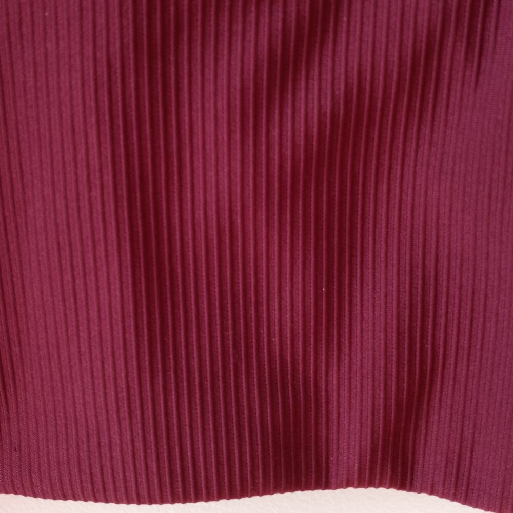 '90 Degree' by Reflex Burgundy Cropped Top Size L NWOT - Picture 13 of 14